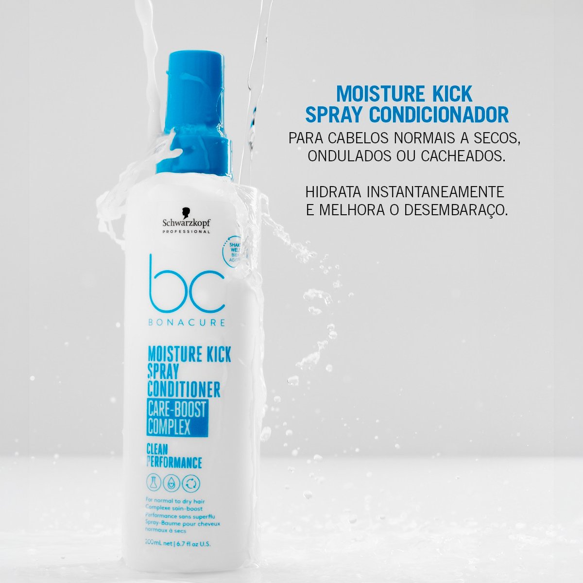 Schwarzkopf Professional BC Bonacure Moisture Kick - Spray Conditioner 200ml 200ml 2