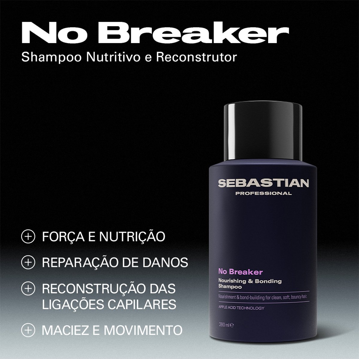 Sebastian Professional No Breaker - Shampoo 280ml 280ml 3
