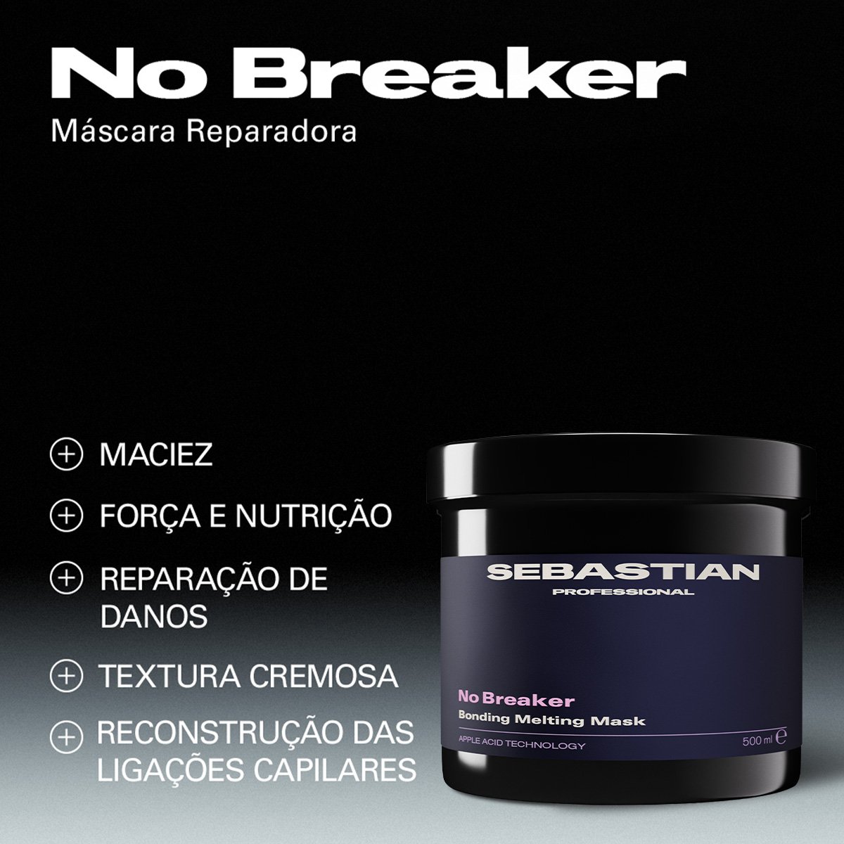 Sebastian Professional No Breaker - Mascara Capilar 500ml 500ml 3