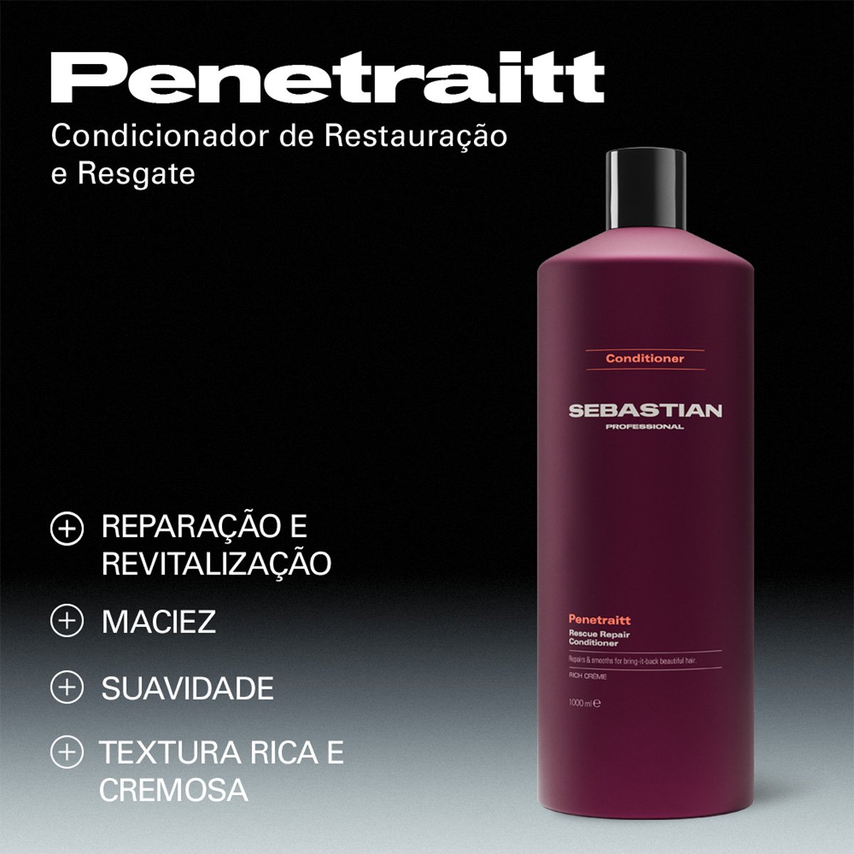 Sebastian Professional Penetraitt - Condicionador 1L 1L 3