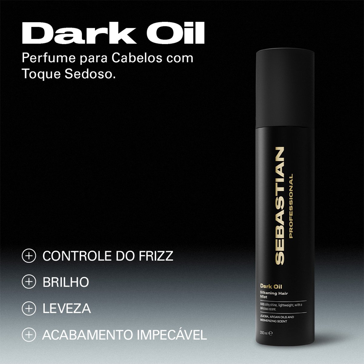 Sebastian Professional Dark Oil Hair Mist - Perfume para Cabelo 200ml 200ml 2
