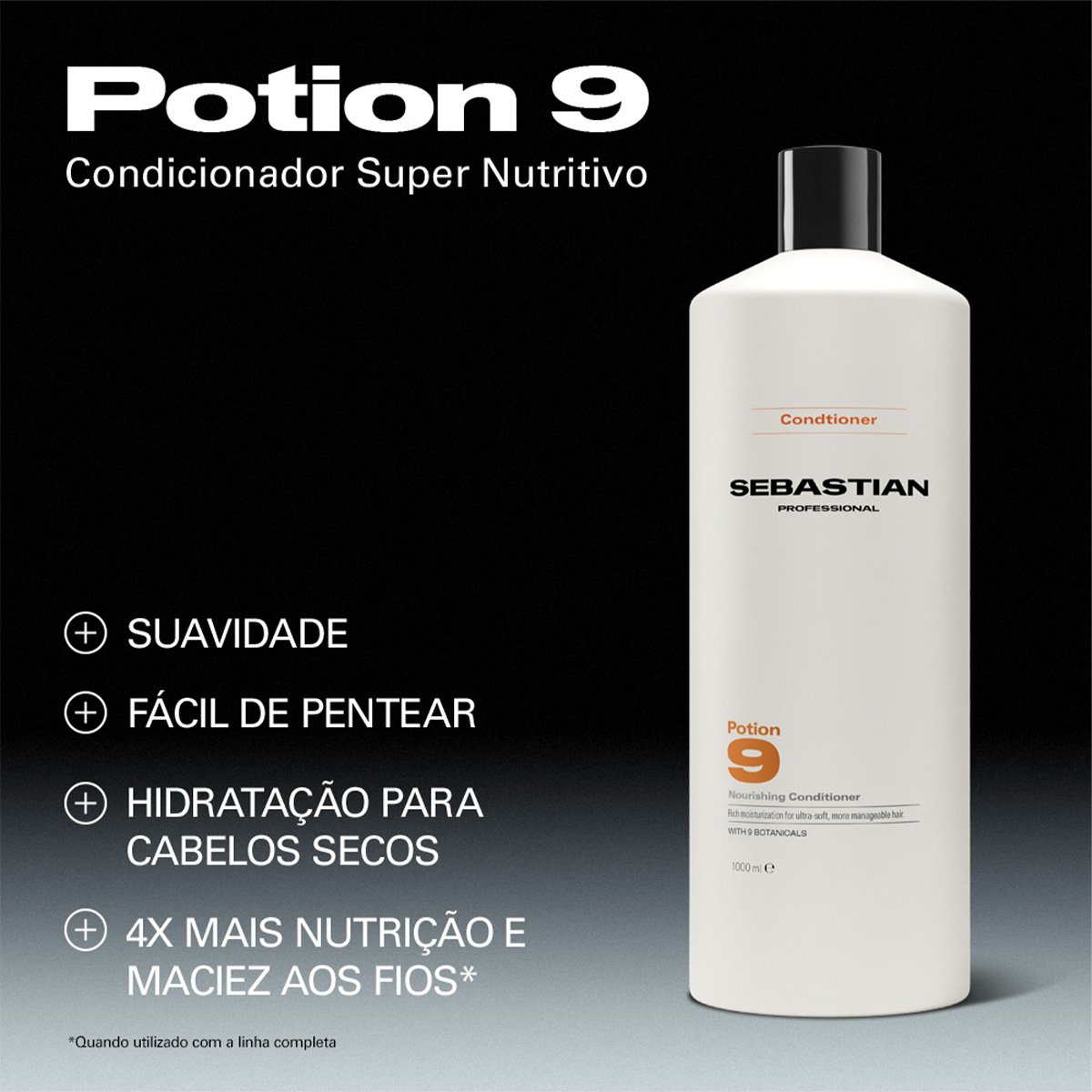 Sebastian Professional Potion 9 - Condicionador 1L 1L 2