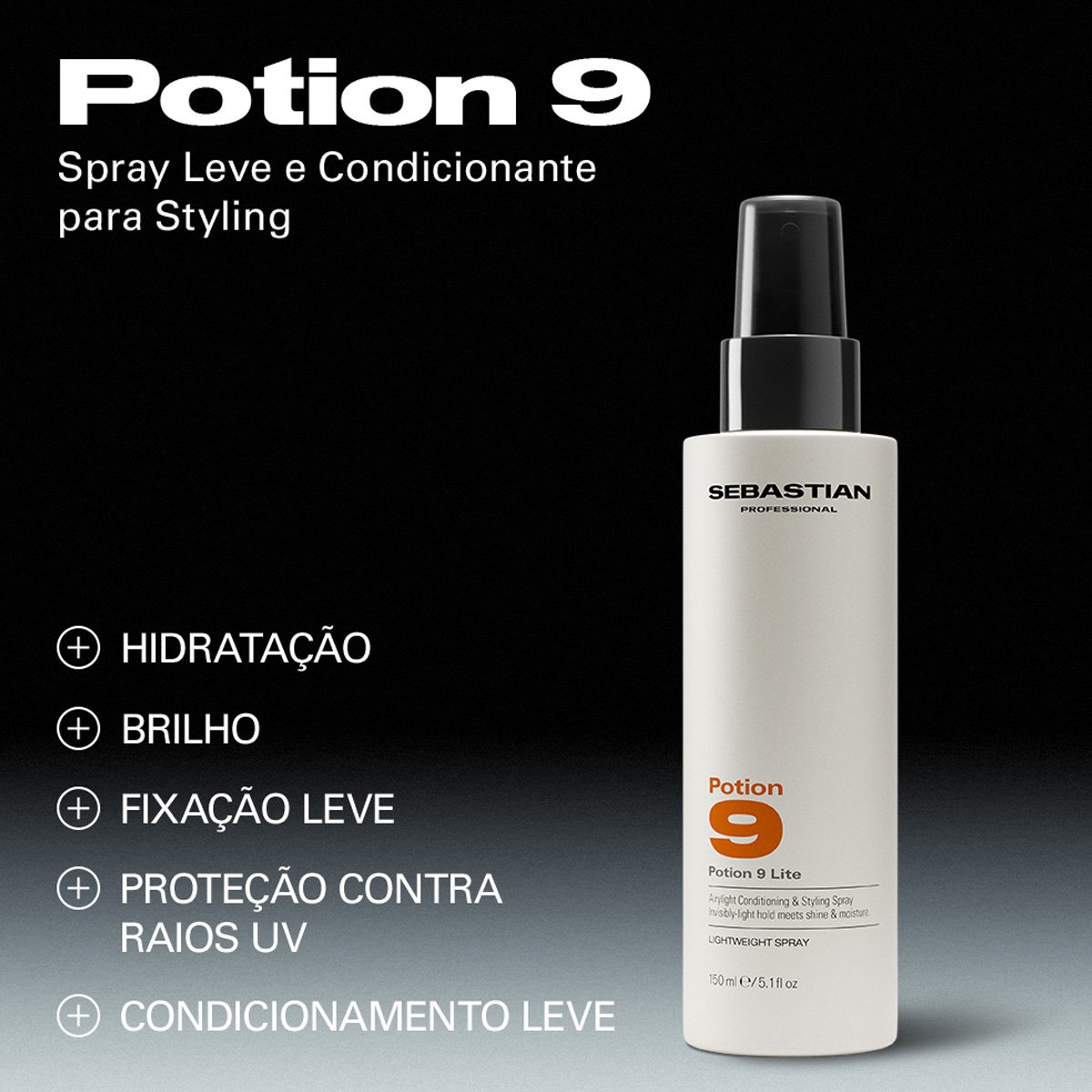 Kit Sebastian Professional Potion 9 - Shampoo e Creme Modelador (2 produtos) ÚNICO 3