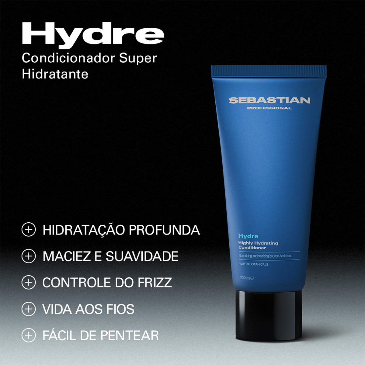 Kit Sebastian Professional Hydre - Shampoo Condicionador e Mask (3 produtos) ÚNICO 3