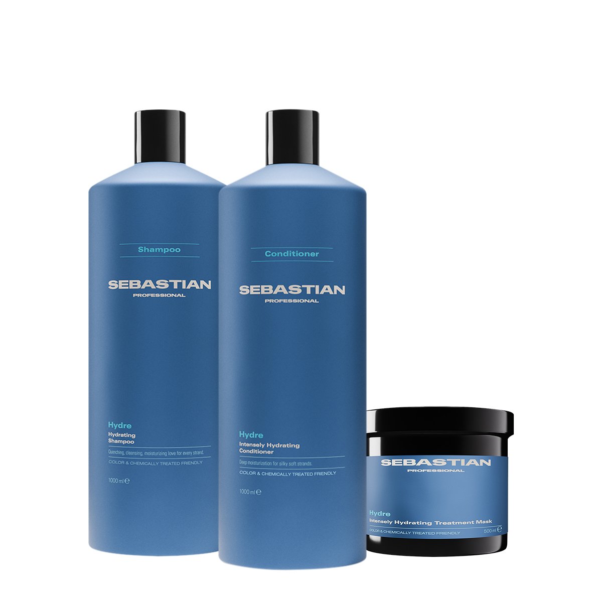 Kit Sebastian Professional Hydre - Shampoo Condicionador Litro e Mask 500 (3 produtos)