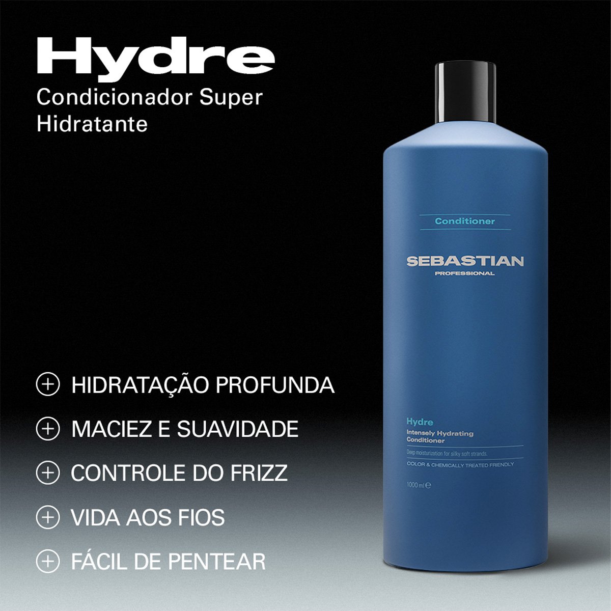 Kit Sebastian Professional Hydre - Shampoo Condicionador Litro e Valvula (4 produtos) ÚNICO 4