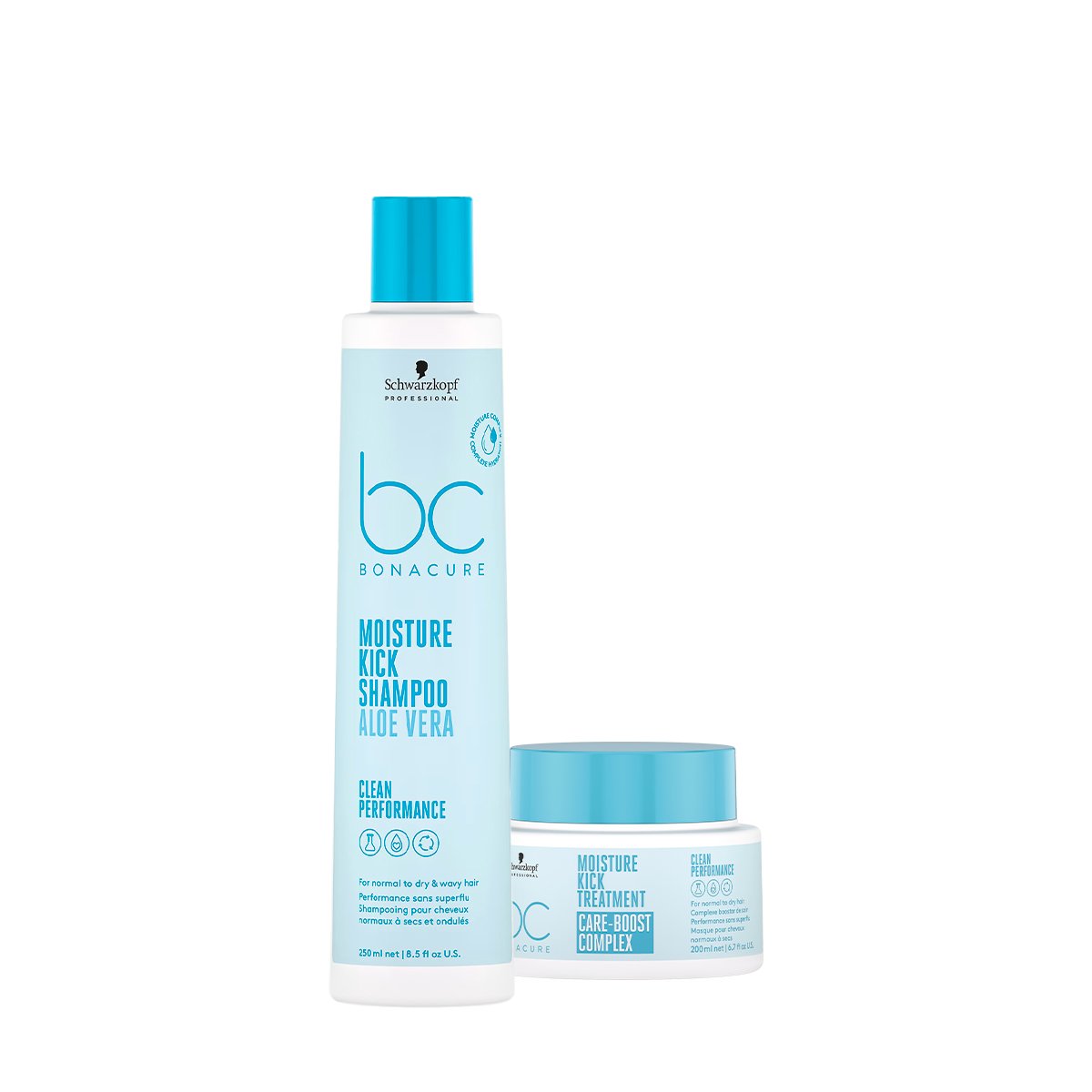 Kit Schwarzkopf Professional BC Bonacure Moisture Kick - Shampoo e Mask (2 produtos)