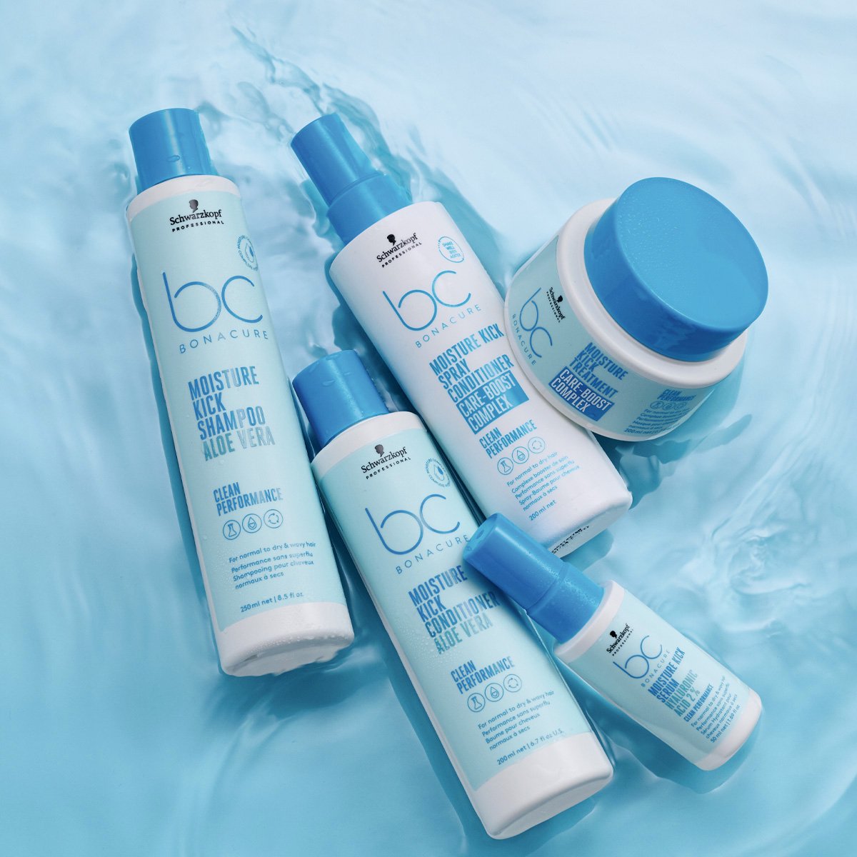 Kit Schwarzkopf Professional BC Bonacure Moisture Kick - Shampoo Condicionador e Serum (3 produtos) ÚNICO 5