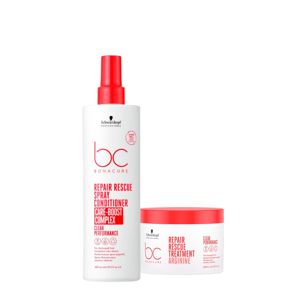 Kit Schwarzkopf Professional BC Bonacure Repair Rescue+ - Spray 400 e Mask 500 (2 produtos)