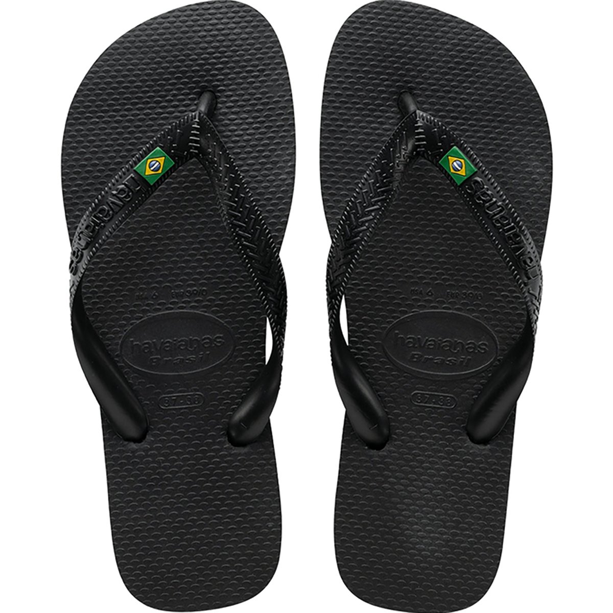 Chinelo Havaianas Brasil - Preto Preto 1