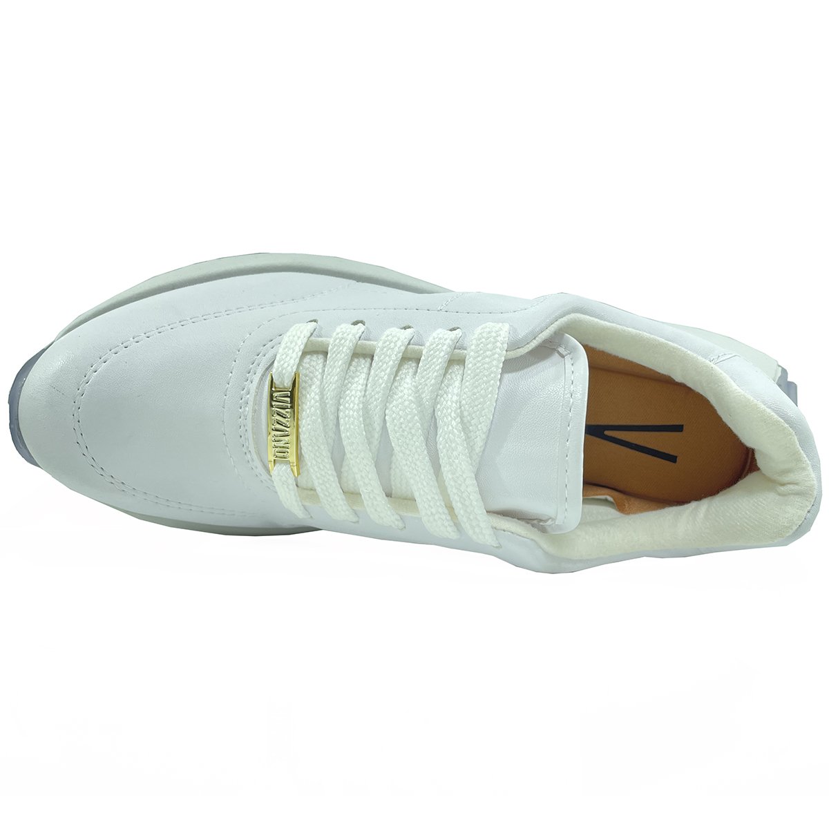 Tênis Vizzano Plataforma Casual Pelica Feminino - Branco Branco 3