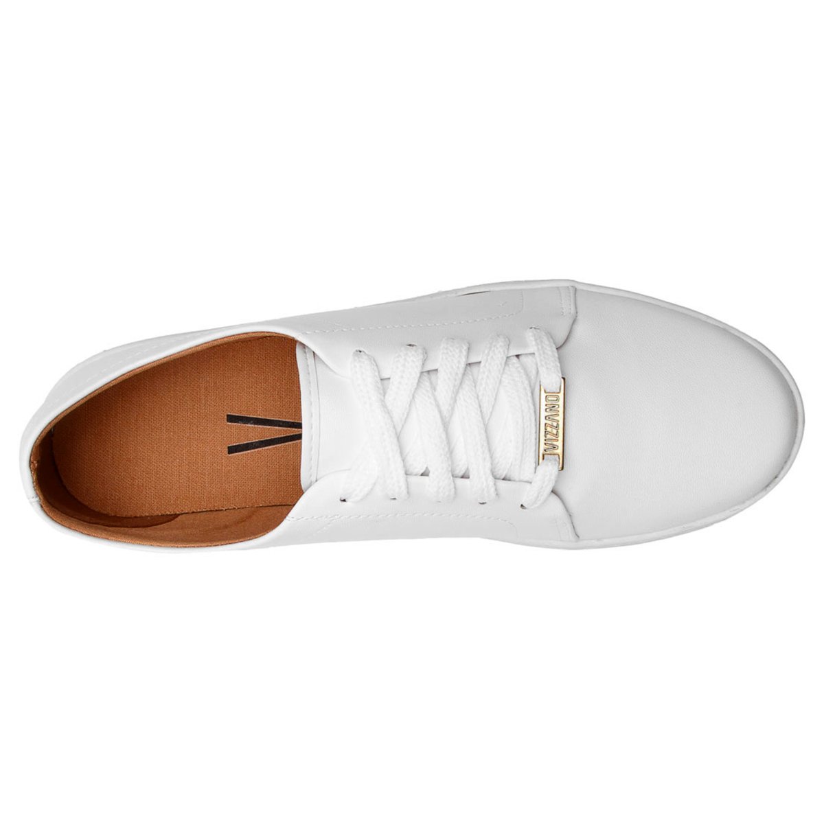 Tênis Vizzano Casual Cadarço Pelica - Branco Branco 3