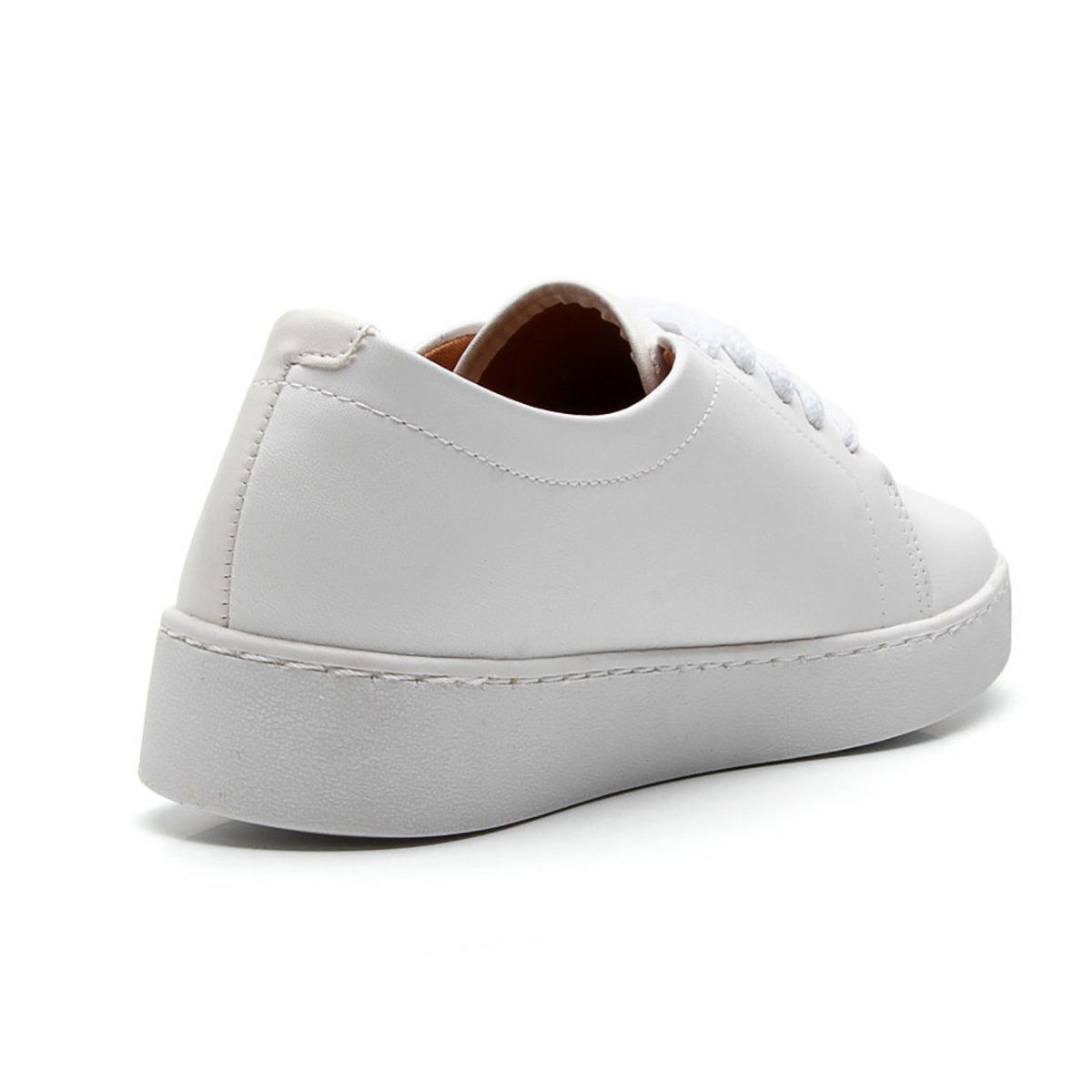 Tênis Vizzano Casual Cadarço Pelica - Branco Branco 4