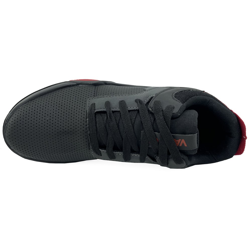 Tênis Vanscy Flame Casual Masculino - Preto e Vermelho Preto 3