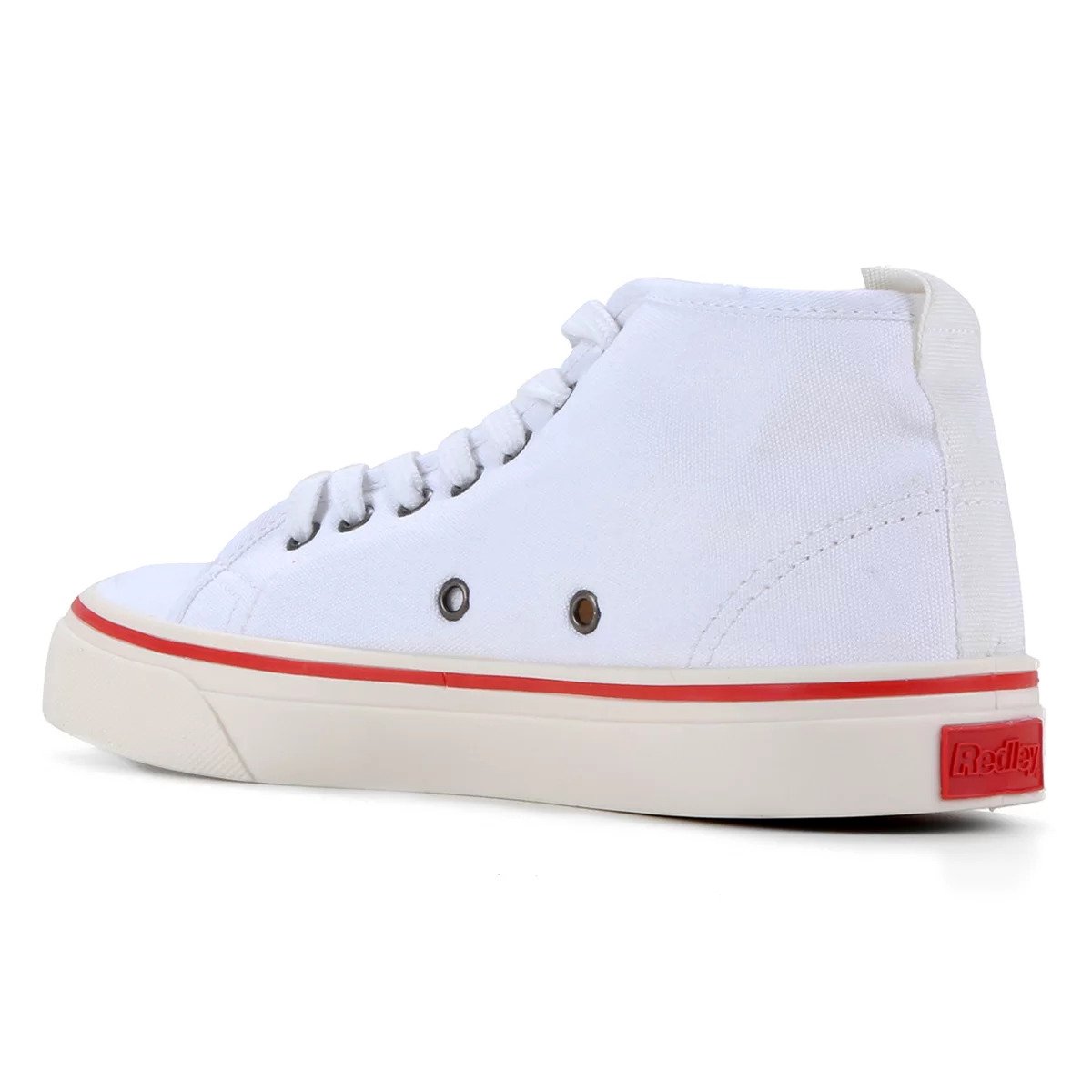Tênis Redley Originals Cano Alto - Branco Branco 4