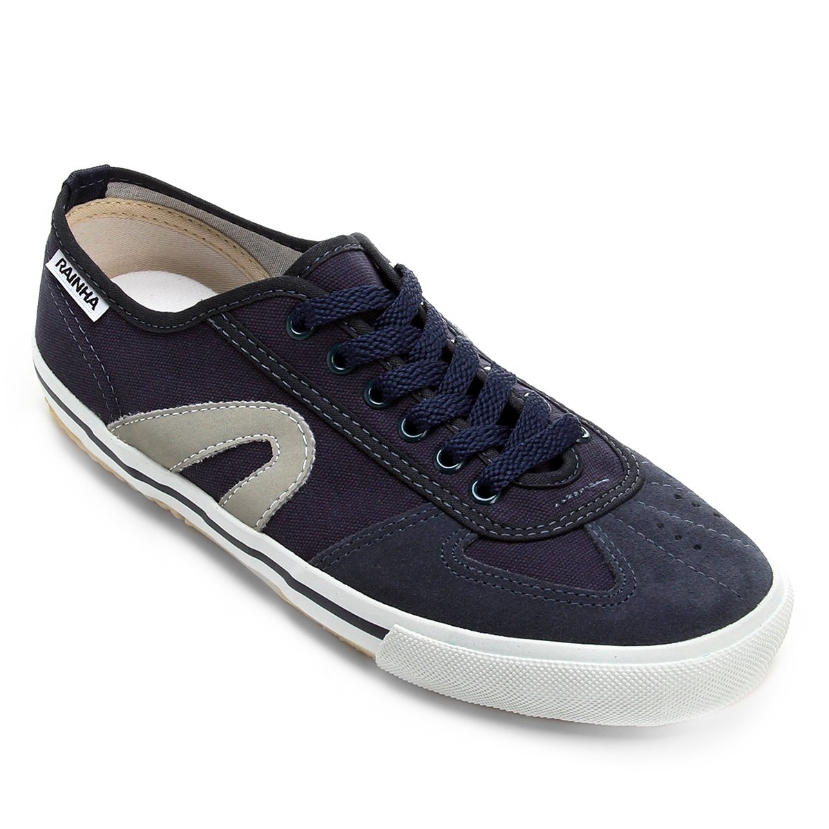 Tênis Rainha VL-2500 Masculino - Marinho e Gelo Azul