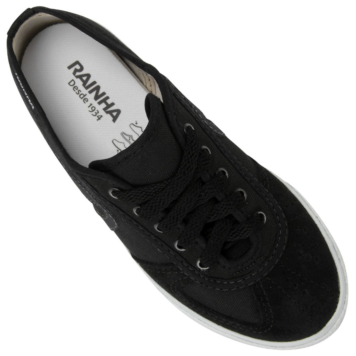 Tênis Rainha VL 2500 Infantil - Preto e Cinza Preto 2