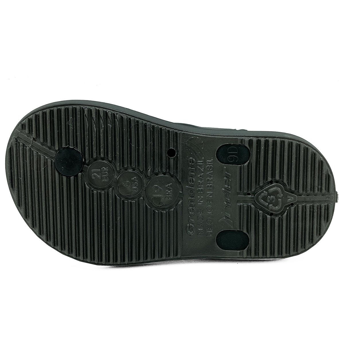 Chinelo Ipanema Infantil Rider R1 Baby - Preto e Branco Preto 3