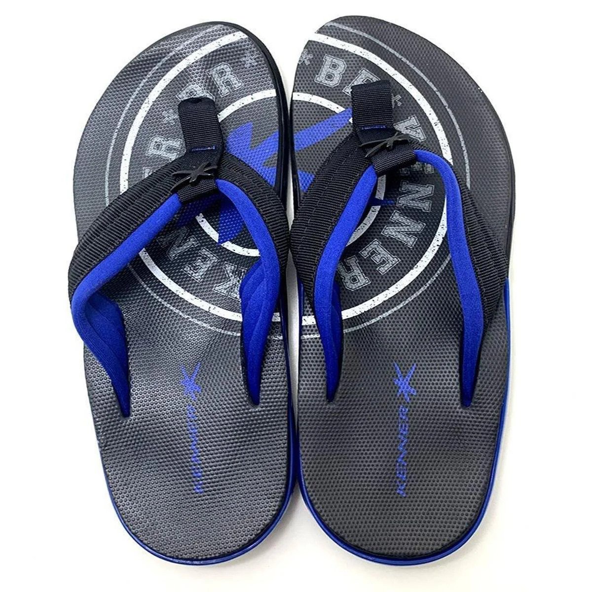 Chinelo Kenner Action Gel Sport Masculino - Preto e Azul Azul 2