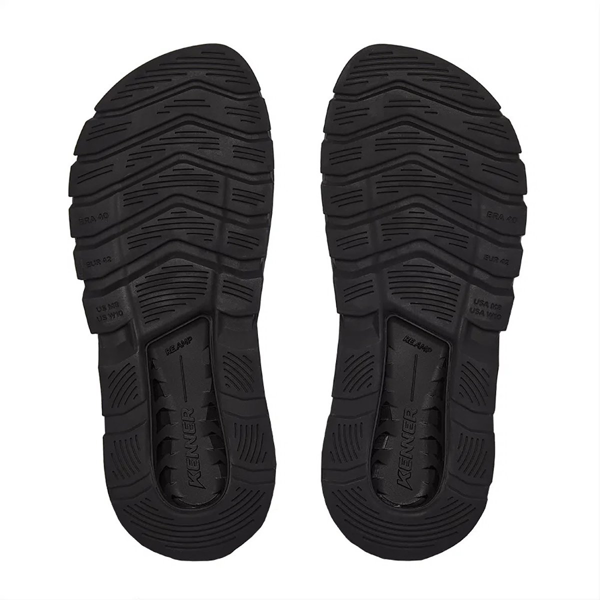 Chinelo Kenner Rakka - U1 Masculino - Preto Preto 10
