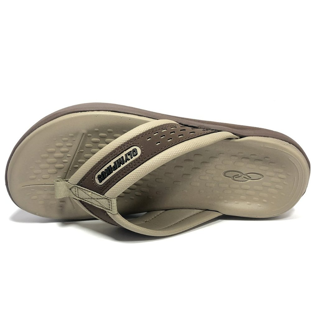 Chinelo Olympikus 921 Tradicional Masculino - Marrom Marrom 3