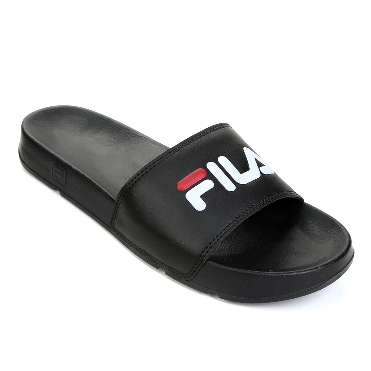 Chinelo Slide Fila Drifter Basic - Preto e Vermelho Preto 2