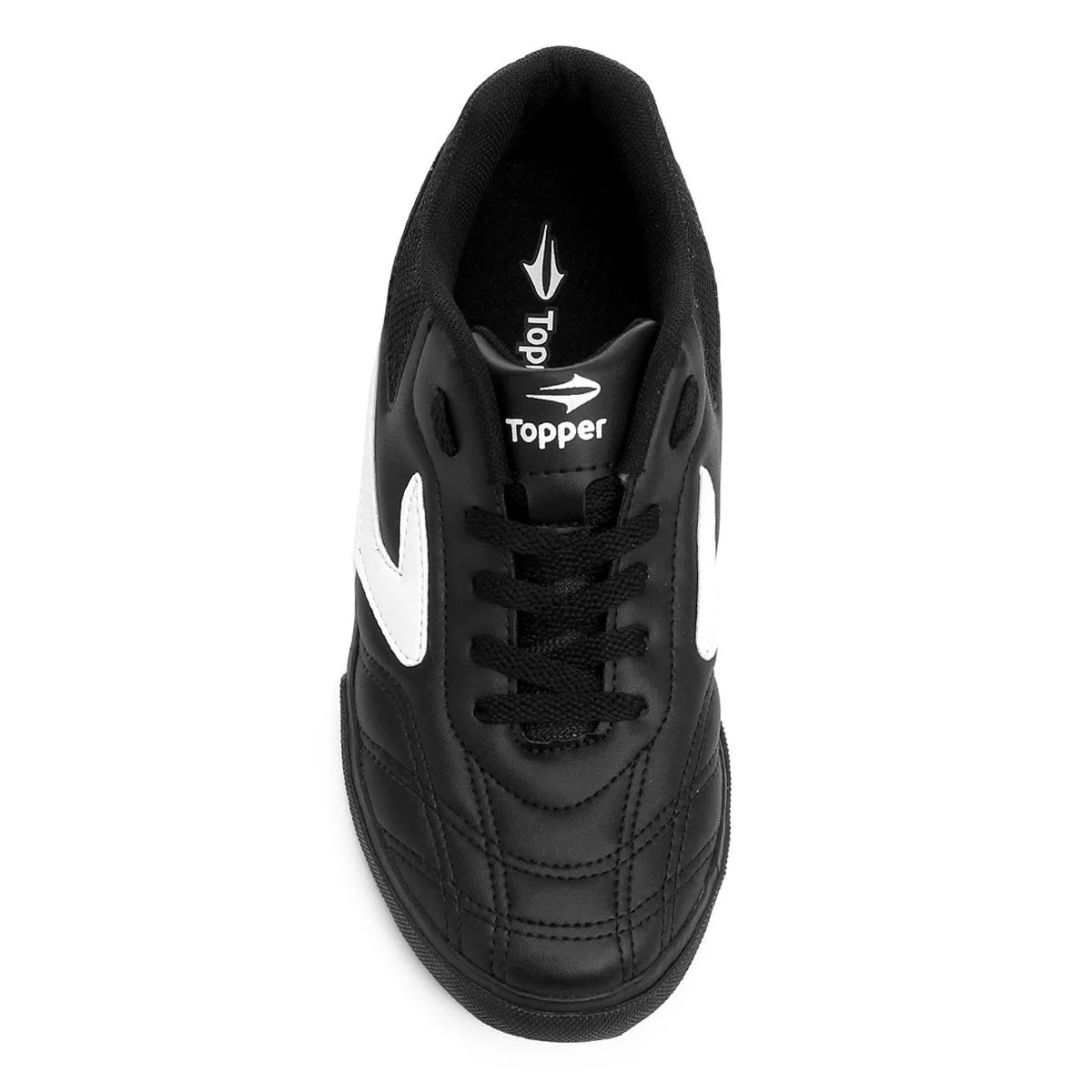 Chuteira Futsal Infantil Topper Dominator III - Preta Preto 2