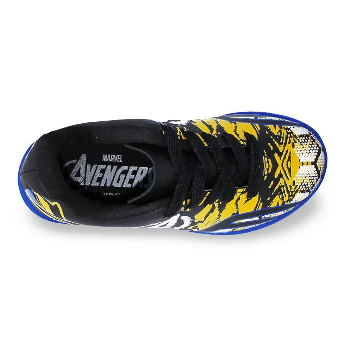 Chuteira Infantil Society Dray Marvel Vingadores - Preto e Amarelo Preto/Amarelo 2