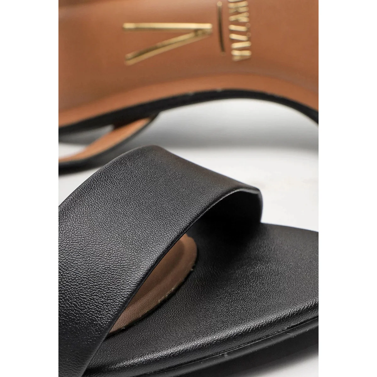 Sandália Vizzano Básica Salto Médio Feminina - Preto Preto 3