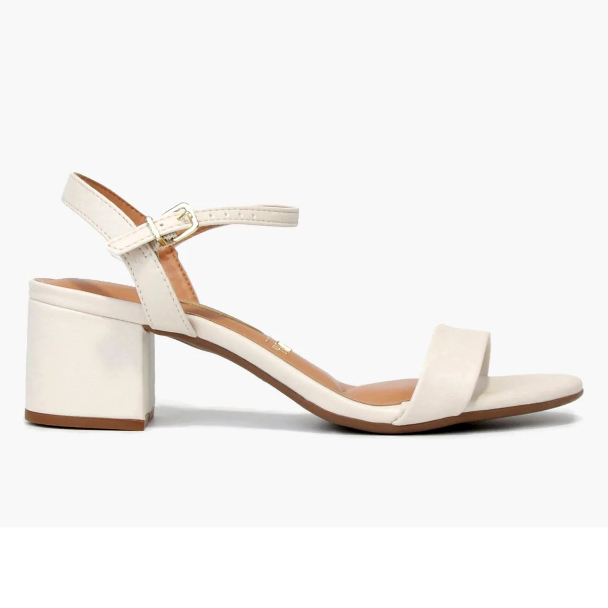 Sandália Vizzano Salto Médio Feminina - Branco Branco 1