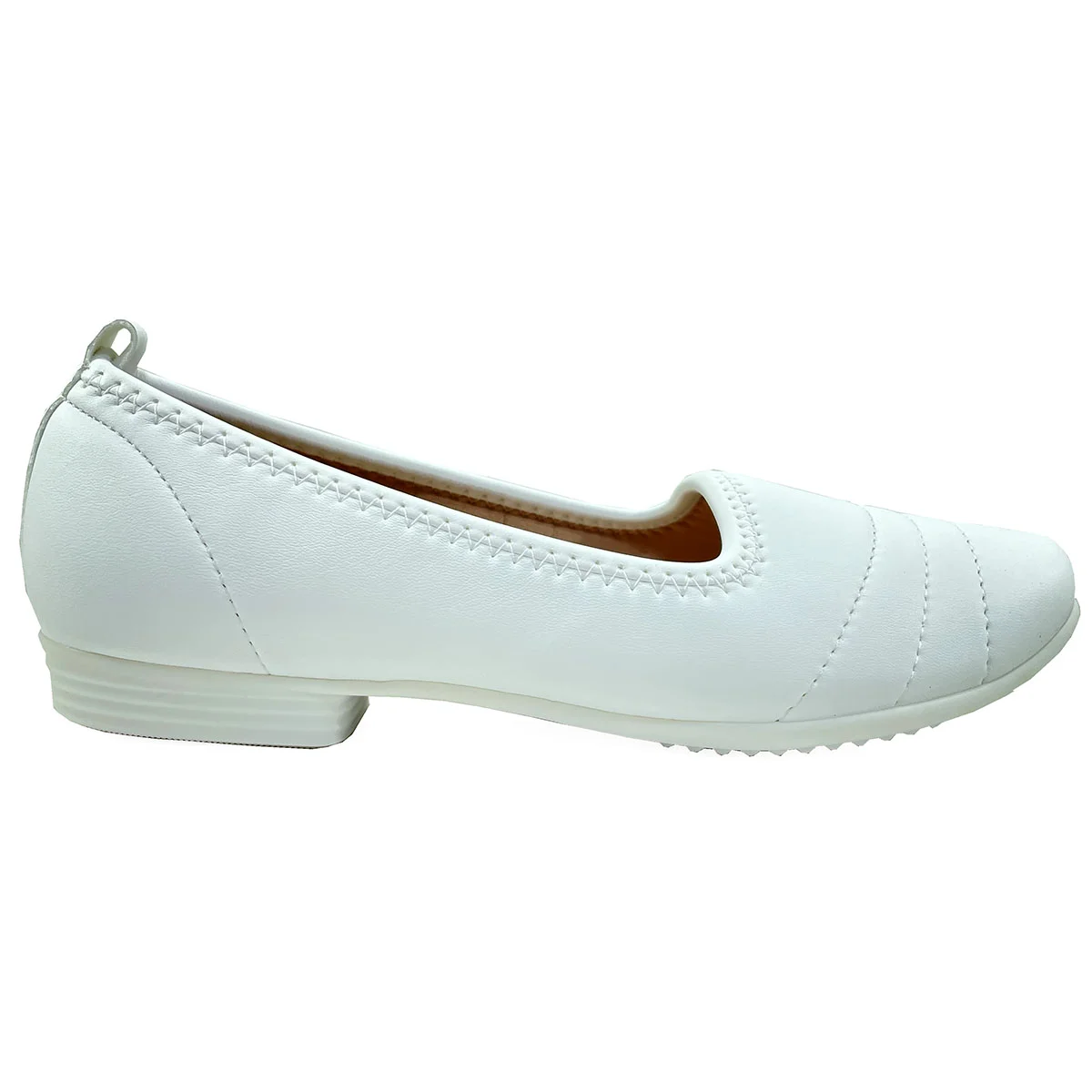 Sapatilha Piccadilly Conforto Feminina - Branco Branco 2