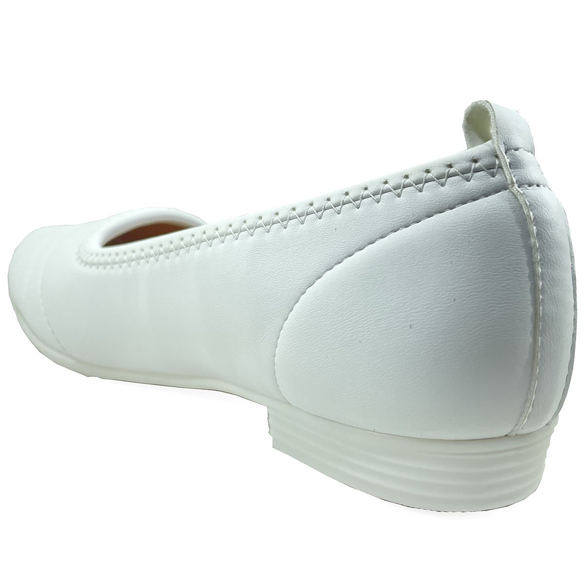 Sapatilha Piccadilly Conforto Feminina - Branco Branco 3