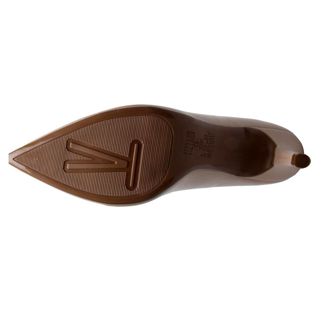 Scarpin Vizzano Salto Médio Bico Fino Feminino - Bege Bege 5