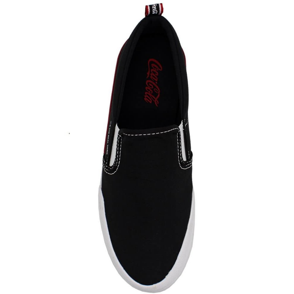 Slip On Coca Cola Iate Slash - Preto Preto 2