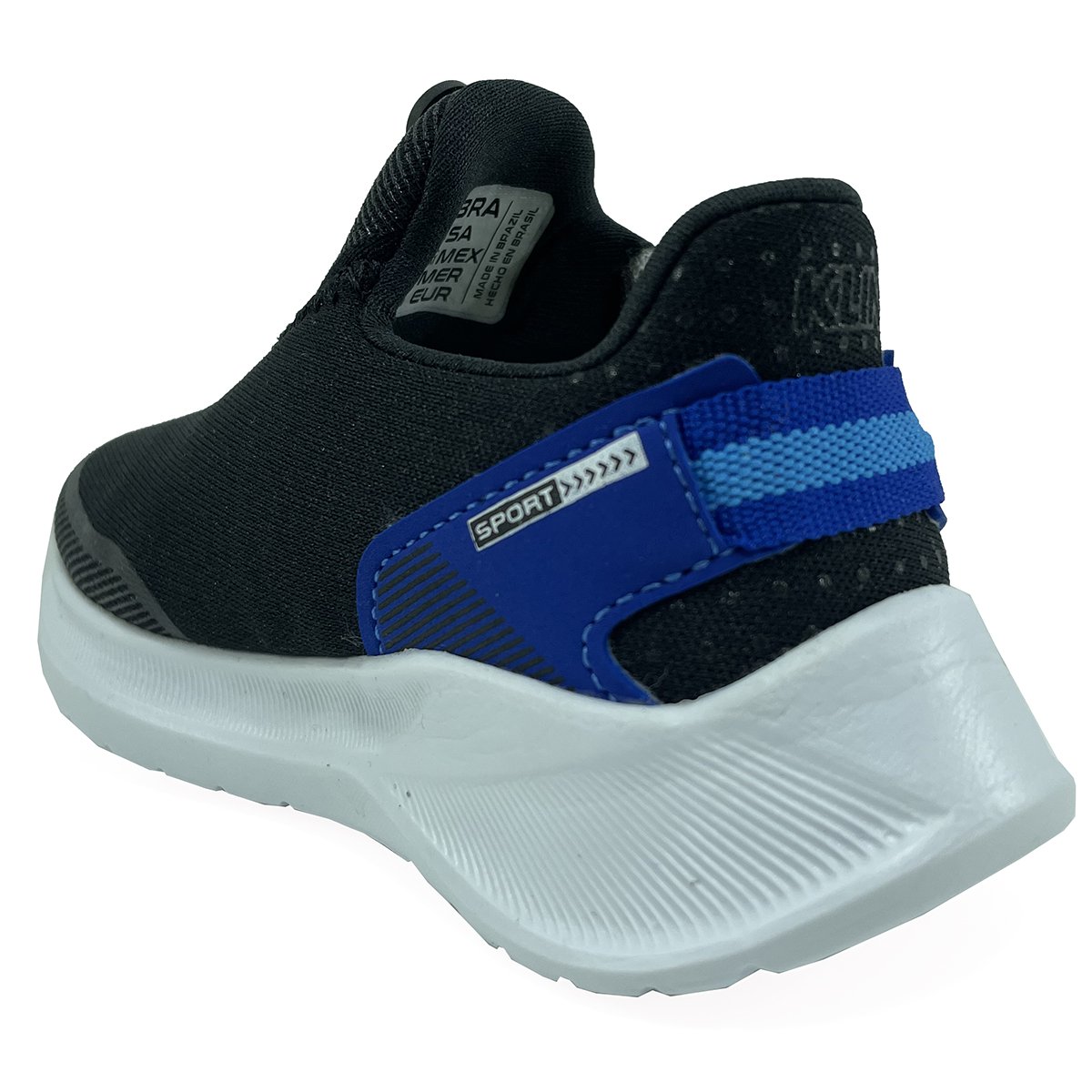 Slip On Infantil Klin Freedom Menino - Preto e Azul Azul 4