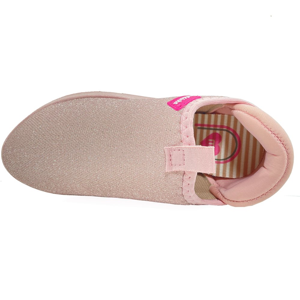 Slip On Infantil Molekinha Tecido Brilho - Rosa Rosa 3