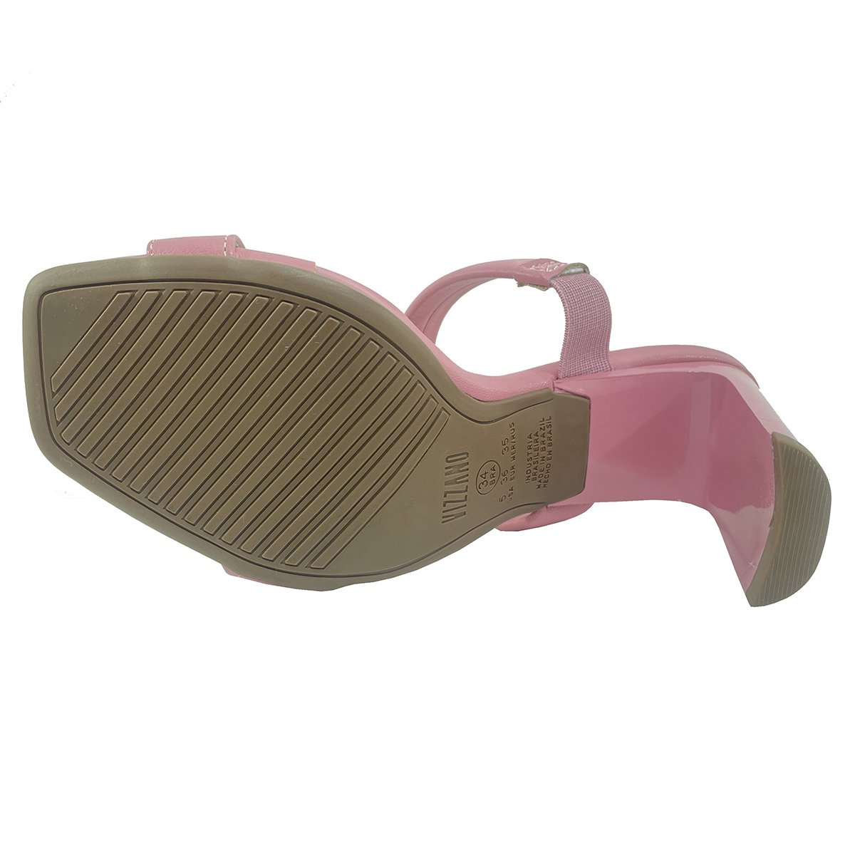 Tamanco Vizzano Pelica Salto Bloco Feminino - Rosa Rosa 5