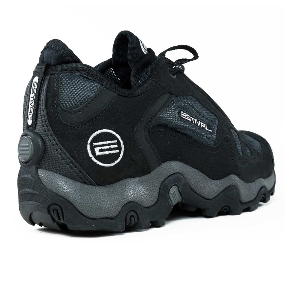 Tênis Couro Estival EstGorge Masculino - Preto Preto 4