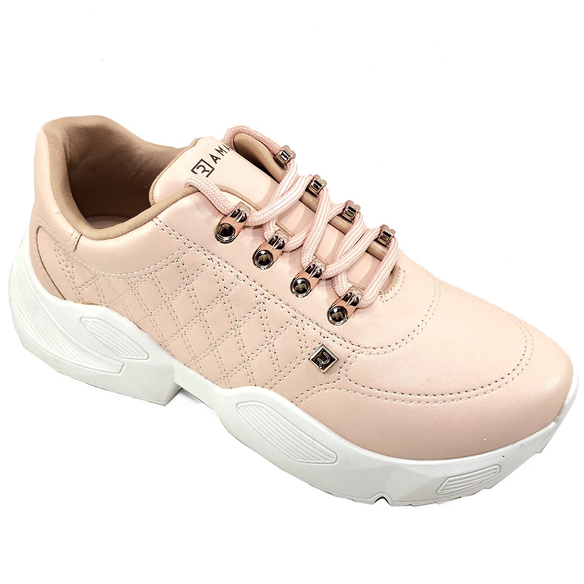 Tênis Esportivo Ramarim Chunky Costuras - Rosa Rosa 2