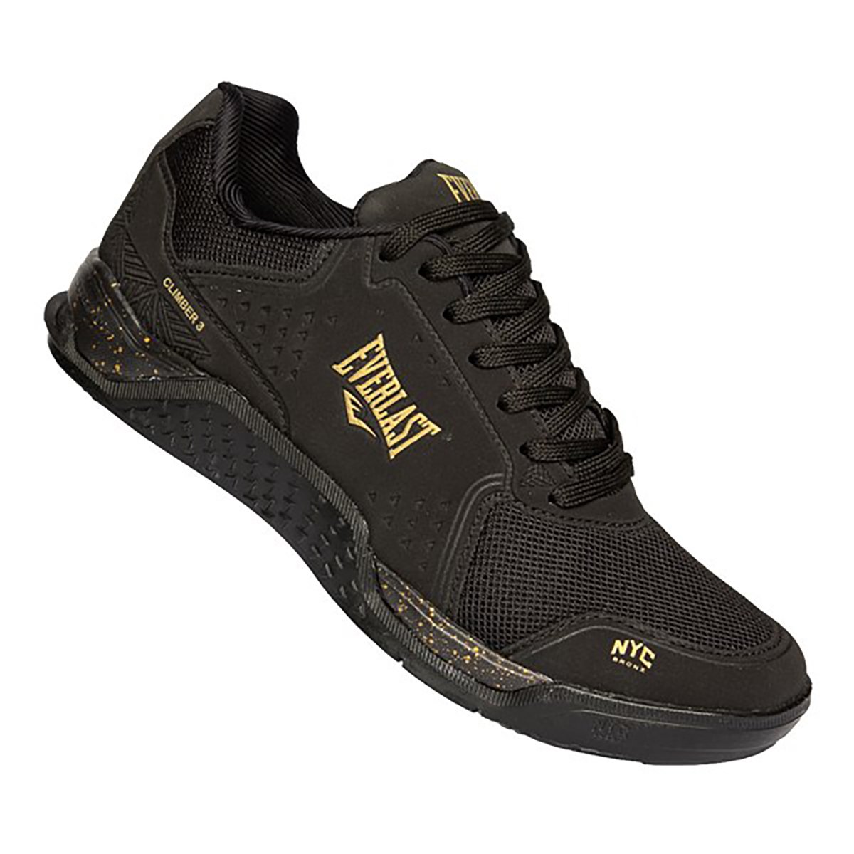 Tênis Everlast Climber III Masculino - Preto e Dourado Preto 1