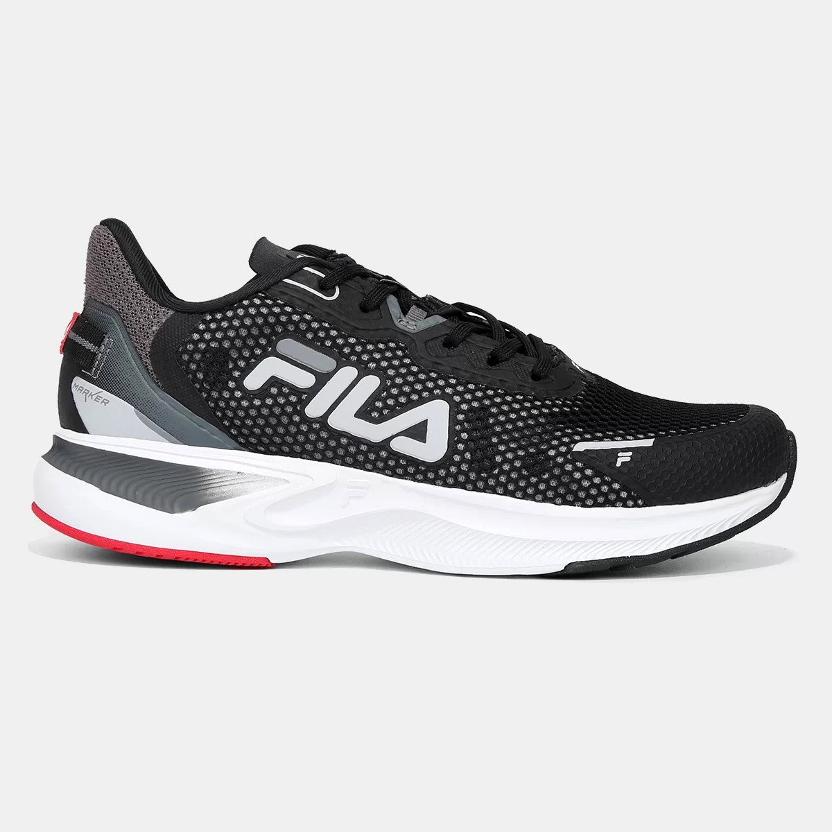 Tênis Fila Racer Marker Masculino - Preto e Prata Preto 2
