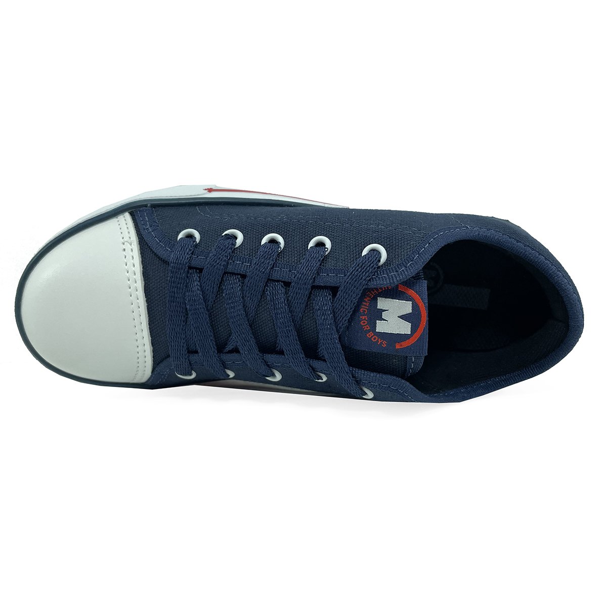 Tênis Infantil Molekinho Cano Baixo Casual Menino - Marinho e Branco Azul 3