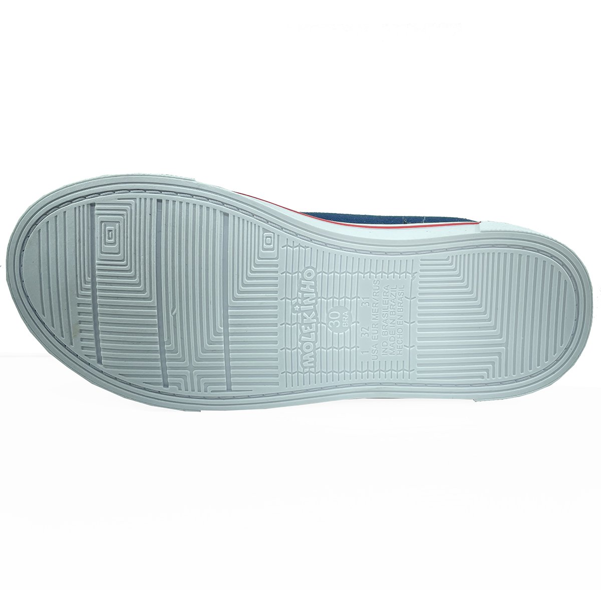 Tênis Infantil Molekinho Cano Baixo Casual Menino - Marinho e Branco Azul 5