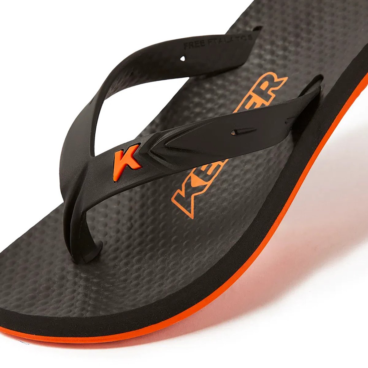 Chinelo Infantil Kenner New Summer Kids - Preto e Laranja Laranja 4