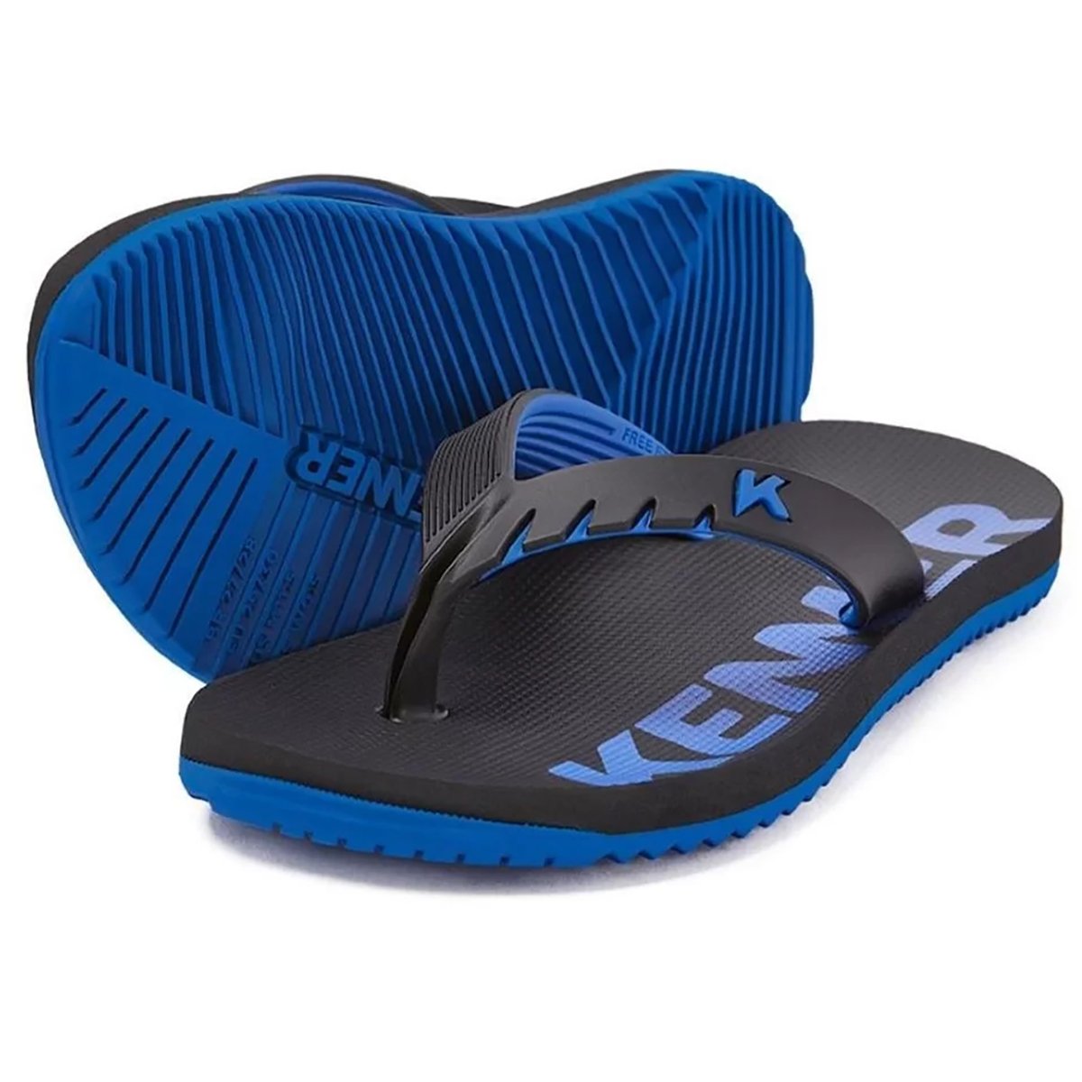 Chinelo Infantil Kenner Red Kids - Preto e Azul Azul 1