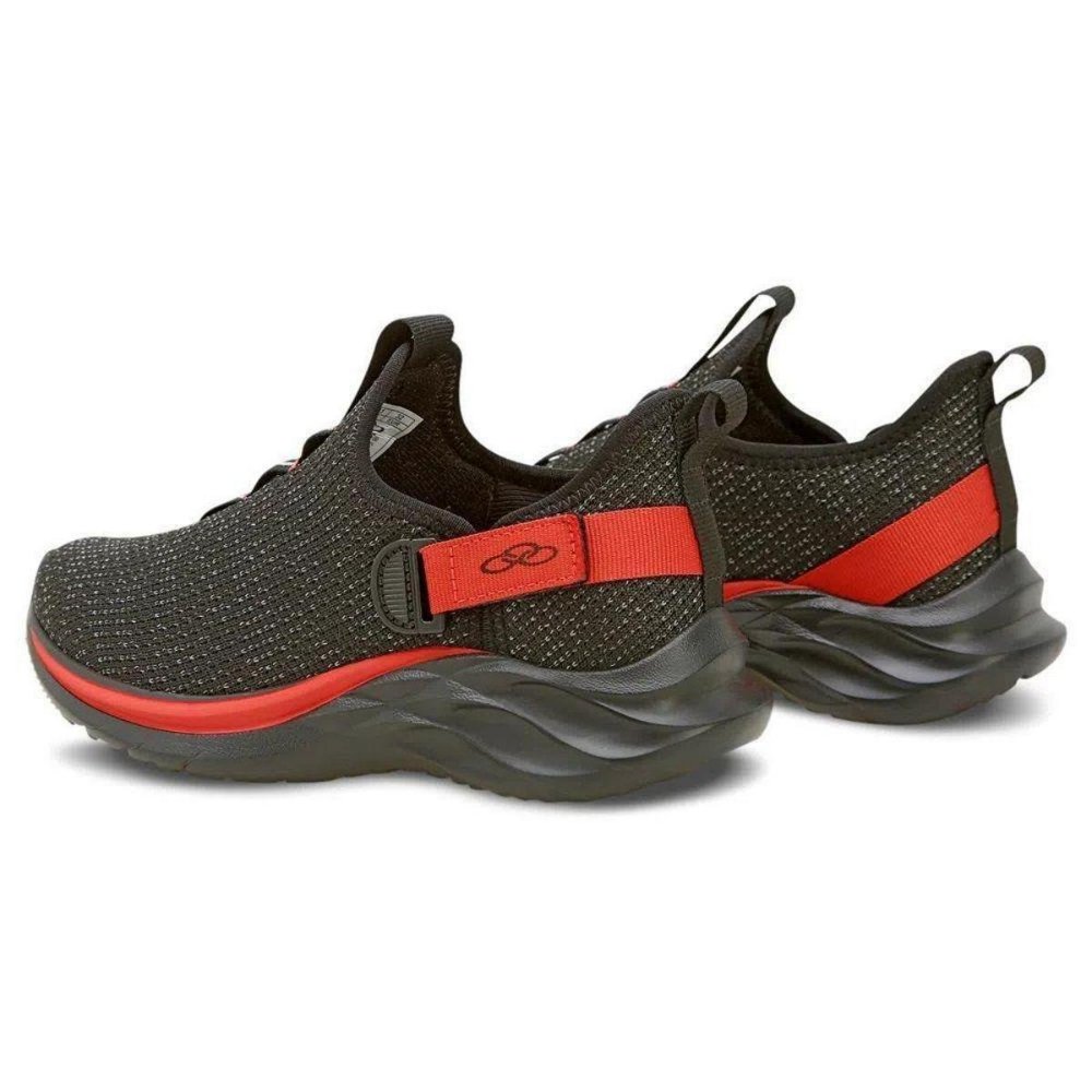Tênis Infantil Olympikus Maneiro Kids Masculino - Preto e Vermelho Vermelho 3