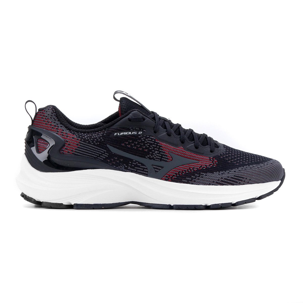 Tênis Mizuno Furious 2 Masculino - Preto e Bordô Preto 2