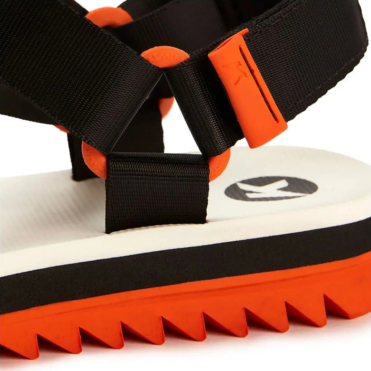 Sandália Kenner Trekking Flatform Feminina - Preto e Laranja Preto 4