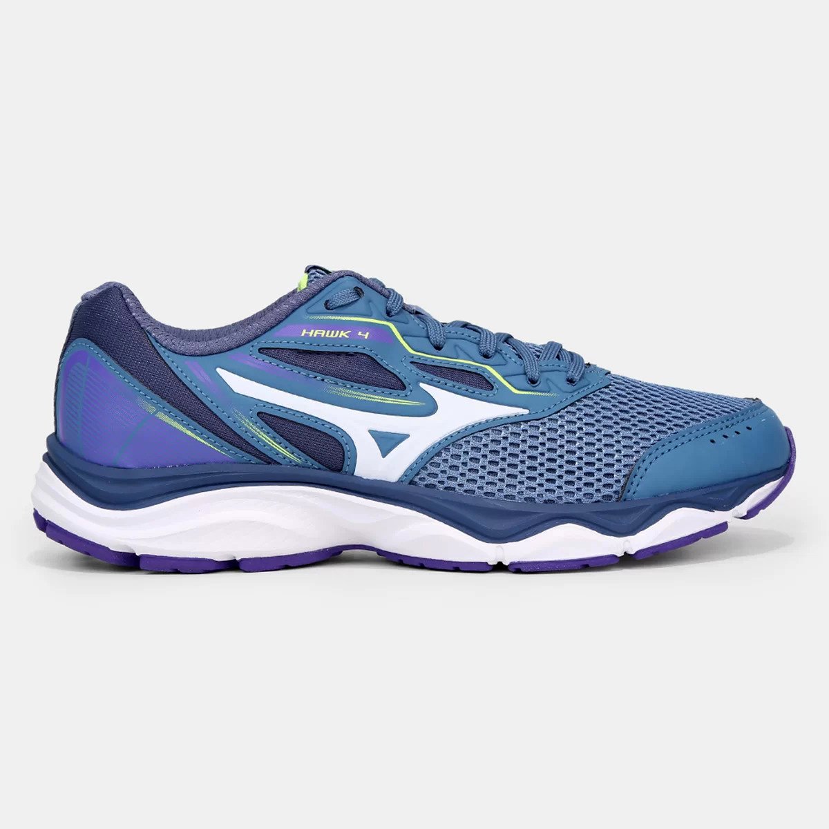 Tênis Mizuno Wave Hawk 4 Feminino - Azul Azul 2