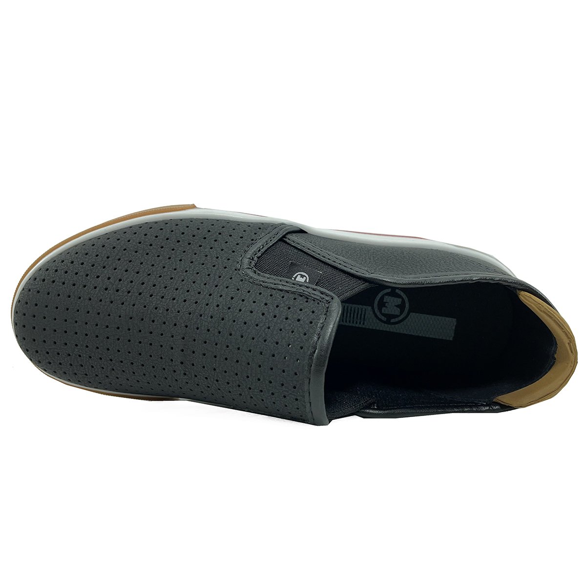 Slip On Infantil Molekinho Microperfuros Básico - Preto Preto 3
